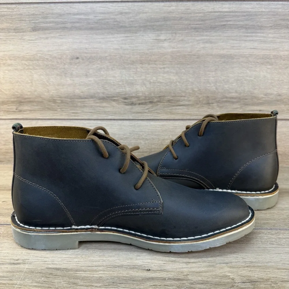 Barbour Siton Desert Boot Leather Brown Chukka Men's Size US 9 UK 8‎